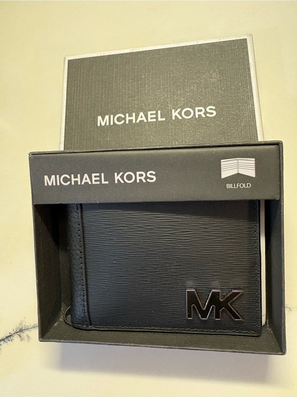 Michael Kors Men's Black Leather Billfold Wallet